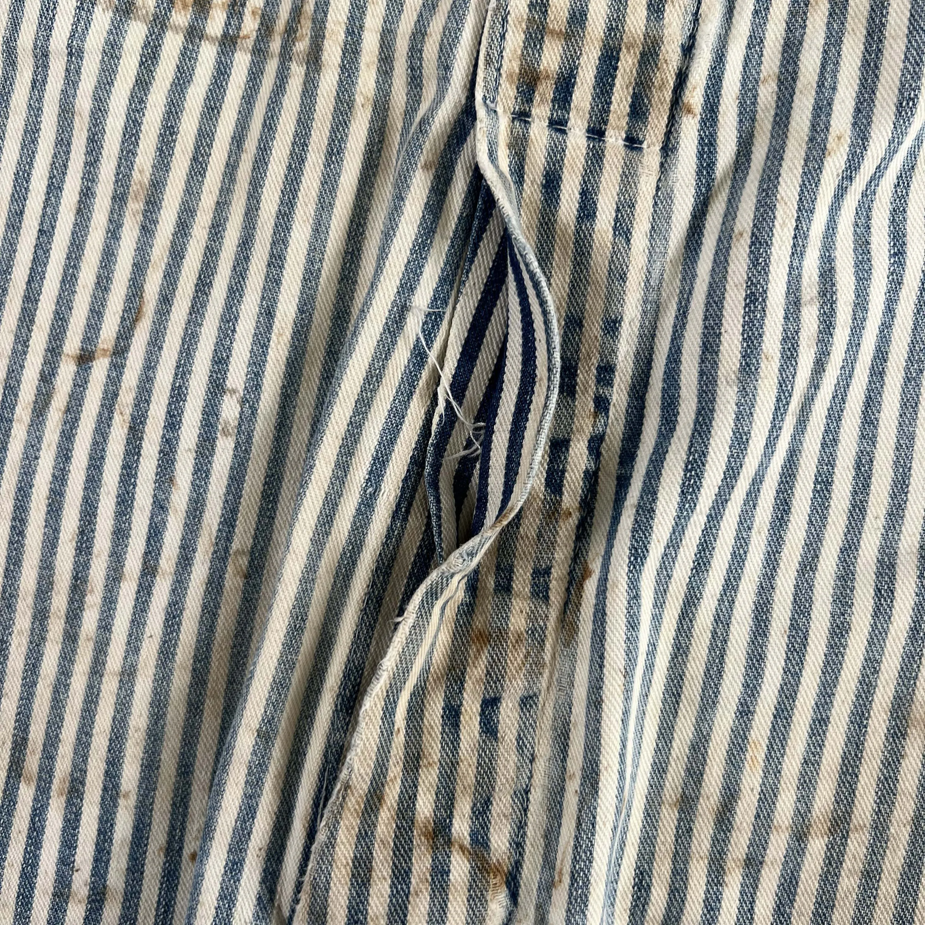 60s Big Mac Hickory Stripe Overalls- 2 in Stock