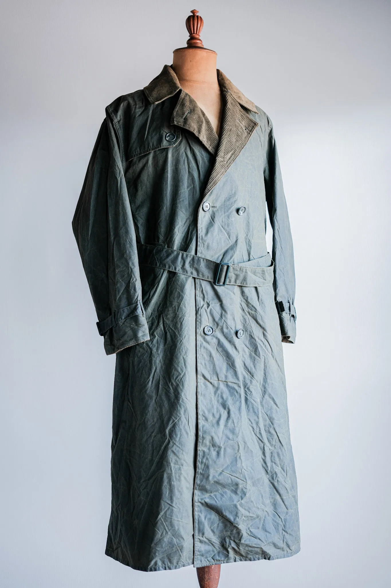 【~90's】Vintage Barbour "TRENCH COAT" 3 Crest