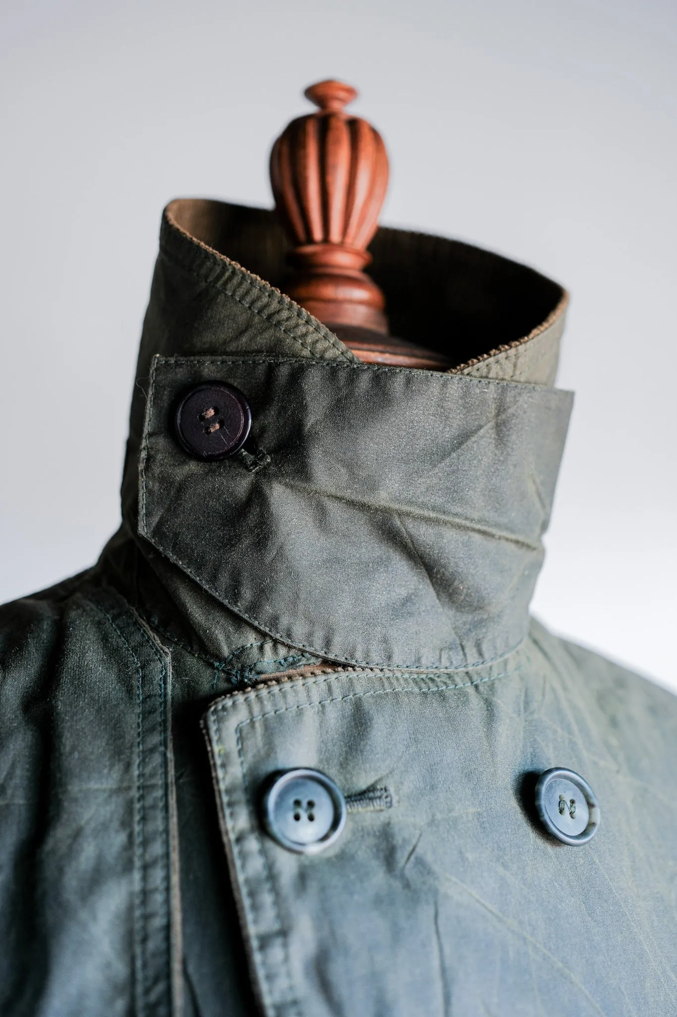 【~90's】Vintage Barbour "TRENCH COAT" 3 Crest