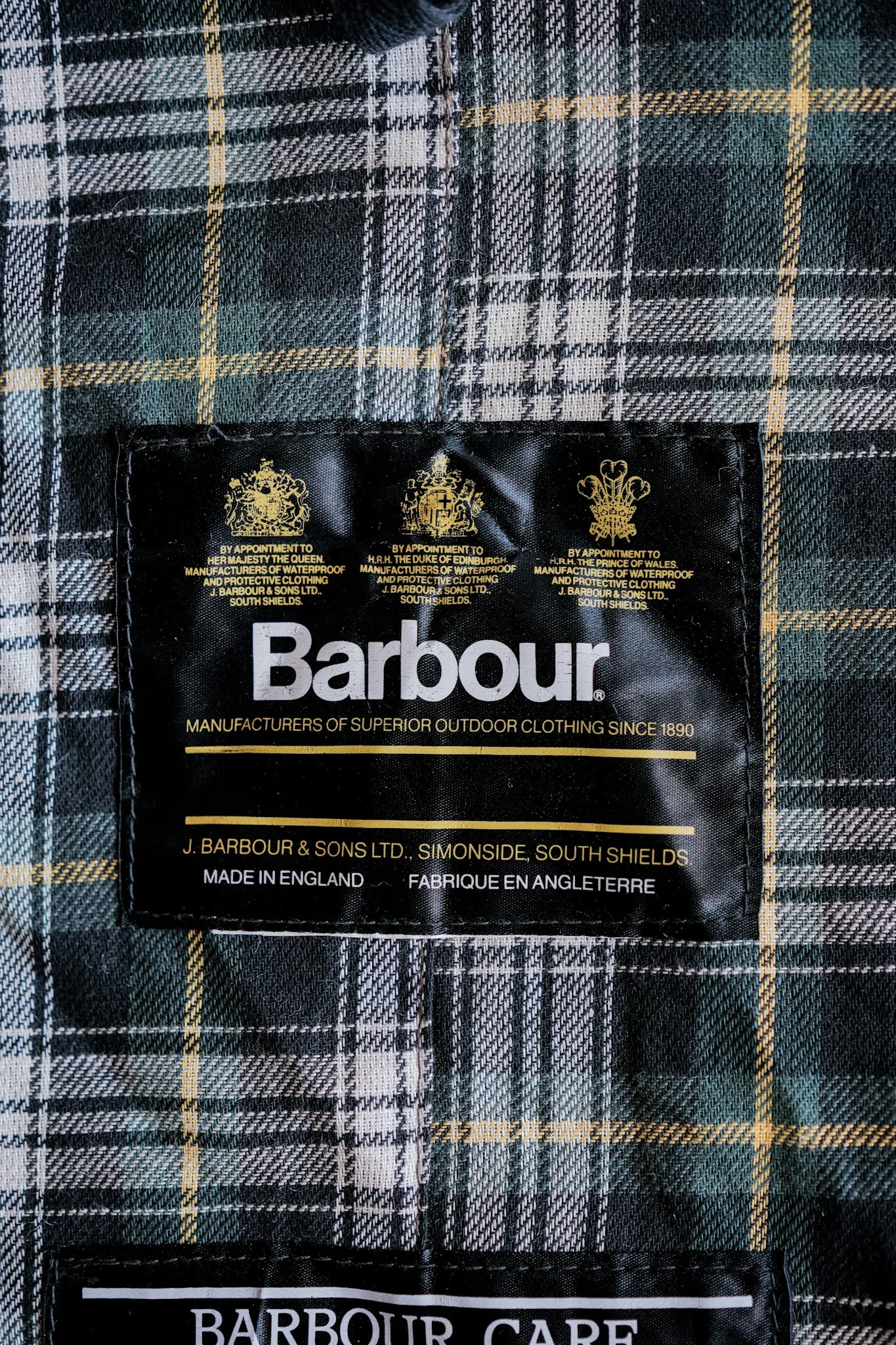 【~90's】Vintage Barbour "TRENCH COAT" 3 Crest