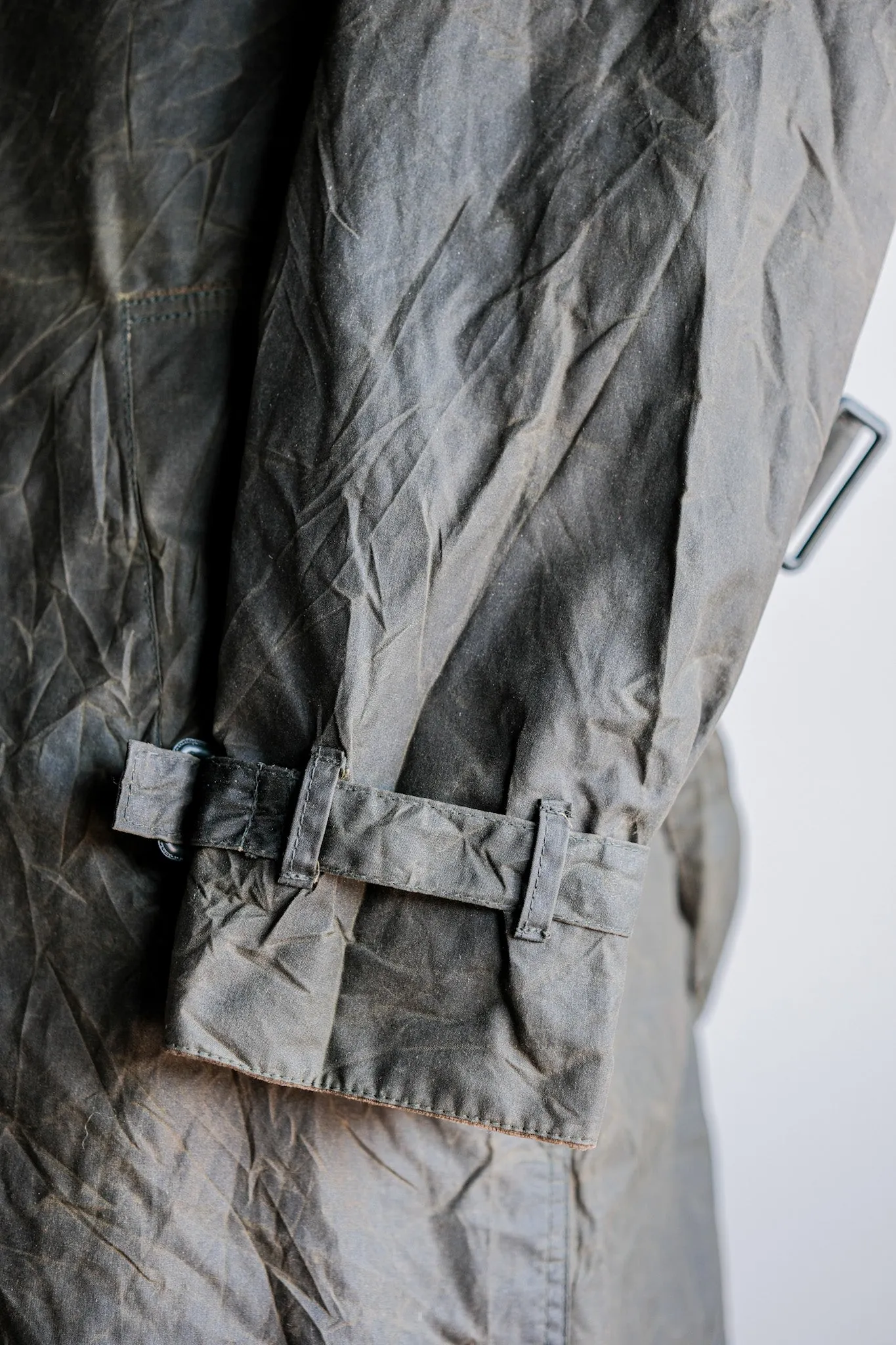 【~90's】Vintage Barbour "TRENCH COAT" 3 Crest