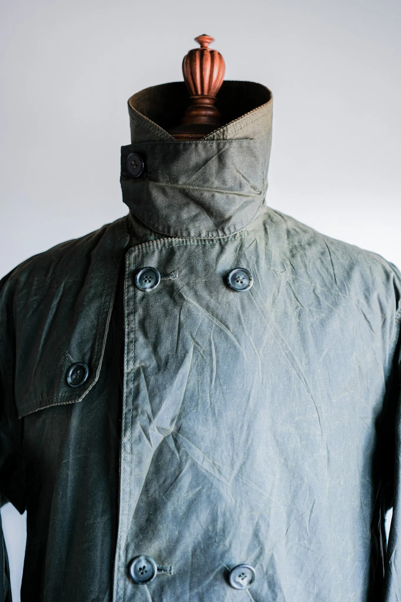 【~90's】Vintage Barbour "TRENCH COAT" 3 Crest