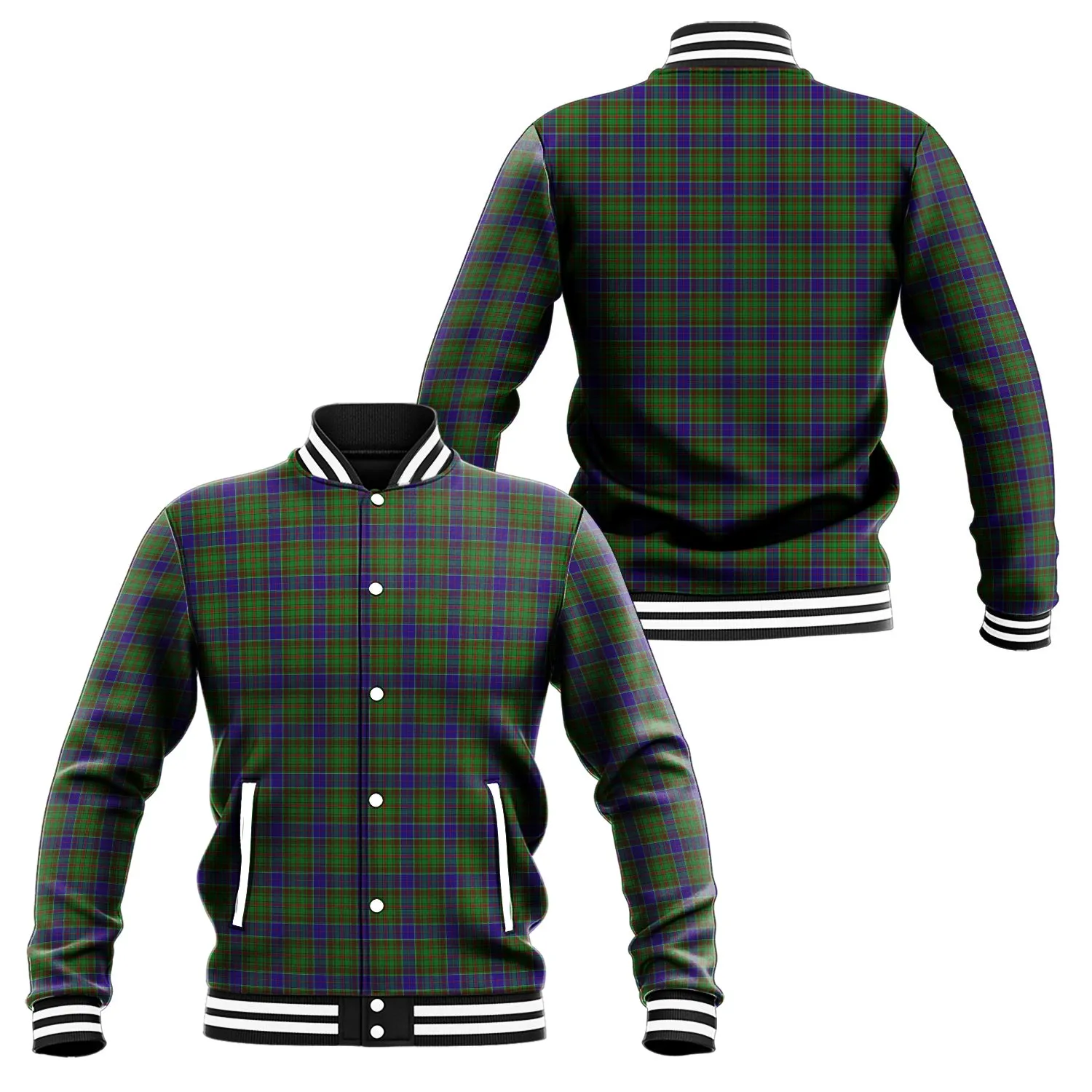 Adam Tartan Baseball Jacket