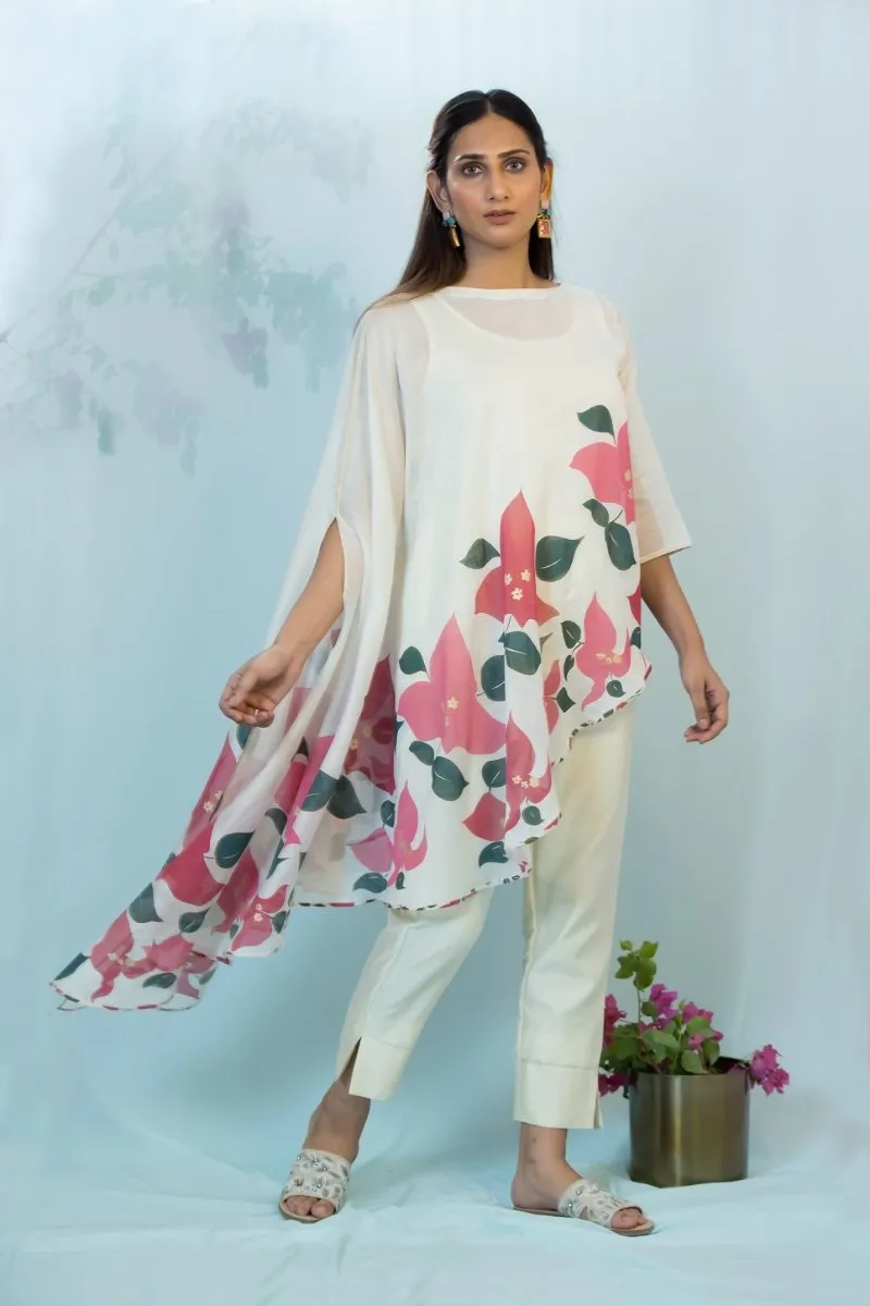 Asymmetric Poppy shirt