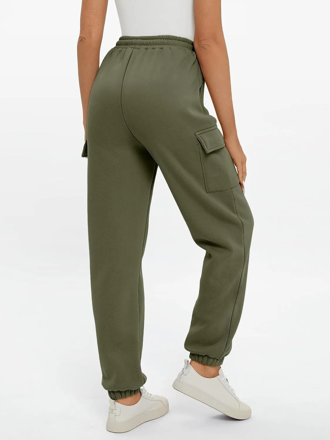 AUTOMET Womens Sweatpants Cargo Fleece Lined Baggy Athletic Jogger with Pockets 2025 Casual Trendy Pants Fall Outfits