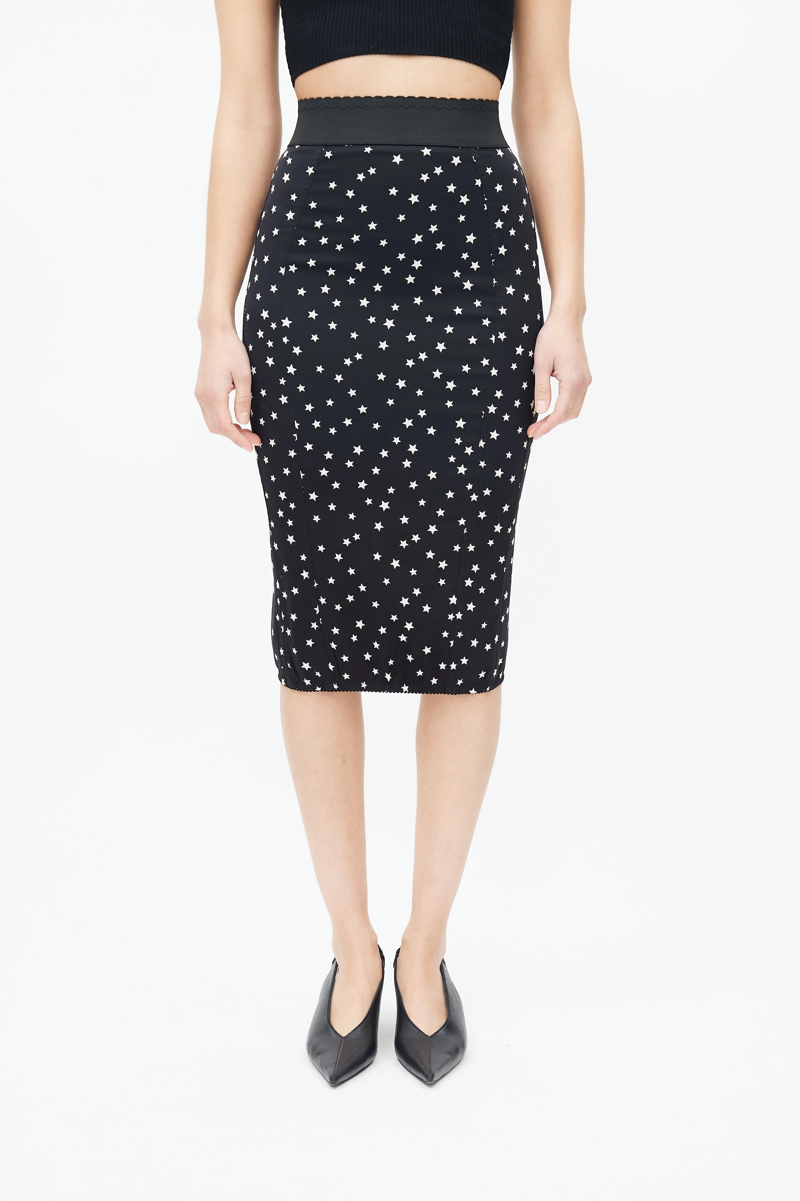 Black & White Star Skirt