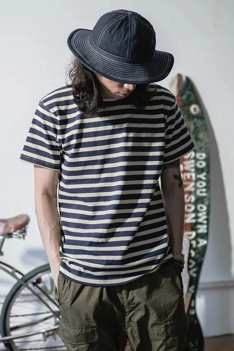 Breton Striped Short Sleeved T-shirt - Retro French Sailor Tee Shirts