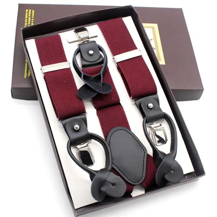 Button Suspenders for Men
