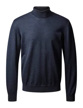 Clipper - Milan Pullover Roll Neck, Dark Blue