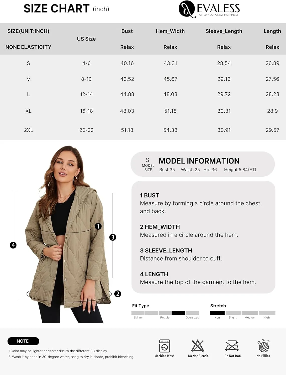 EVALESS Long Jackets for Women Fashion 2025 Winter Coat for Women Business Casual Diamond Quilted Hooded Lightweight Jackets