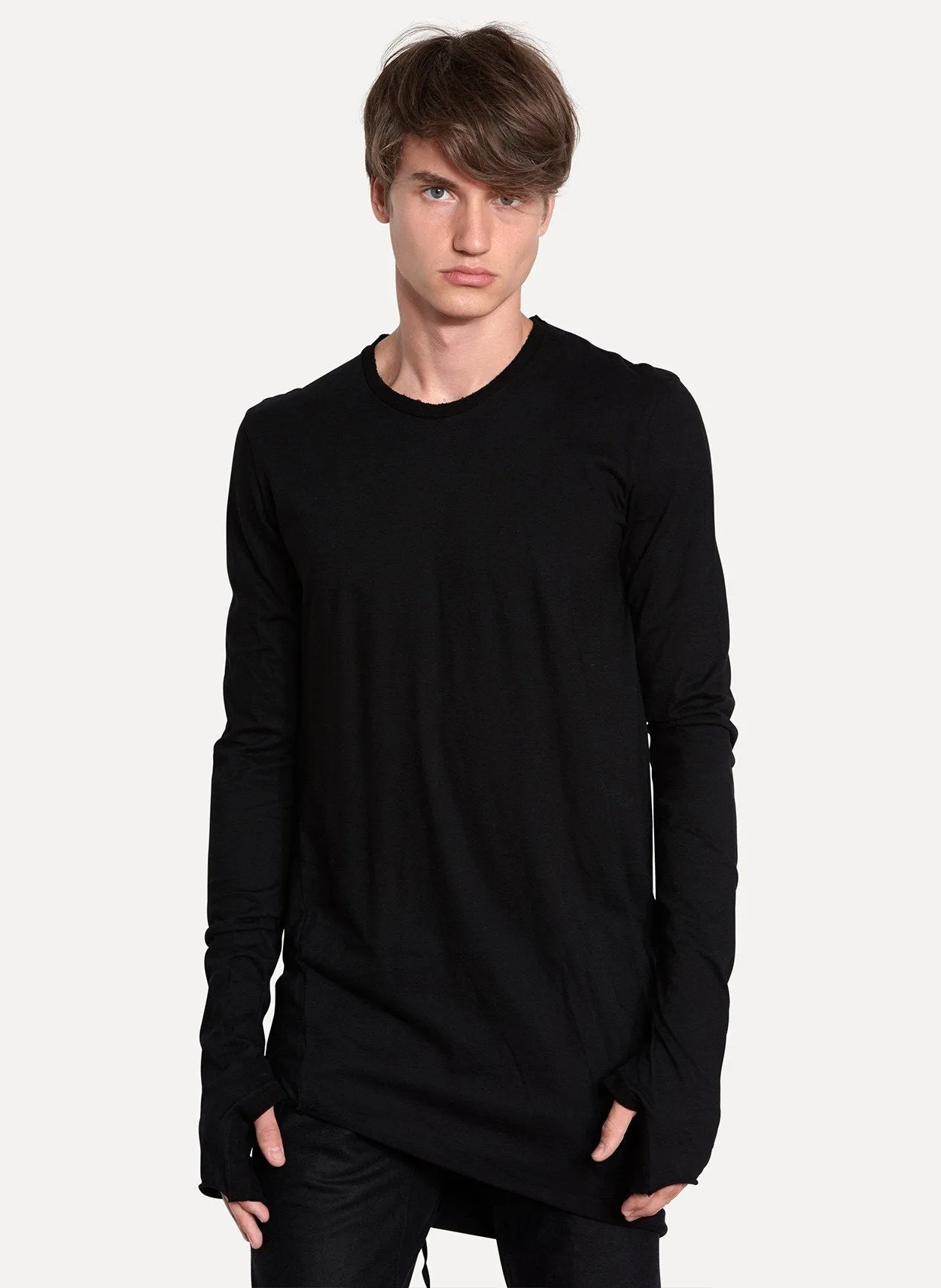 Glove Sleeve Cotton T-Shirt
