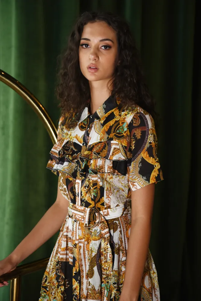 Gold, Gold Heart Dress By Coop Trelise Cooper