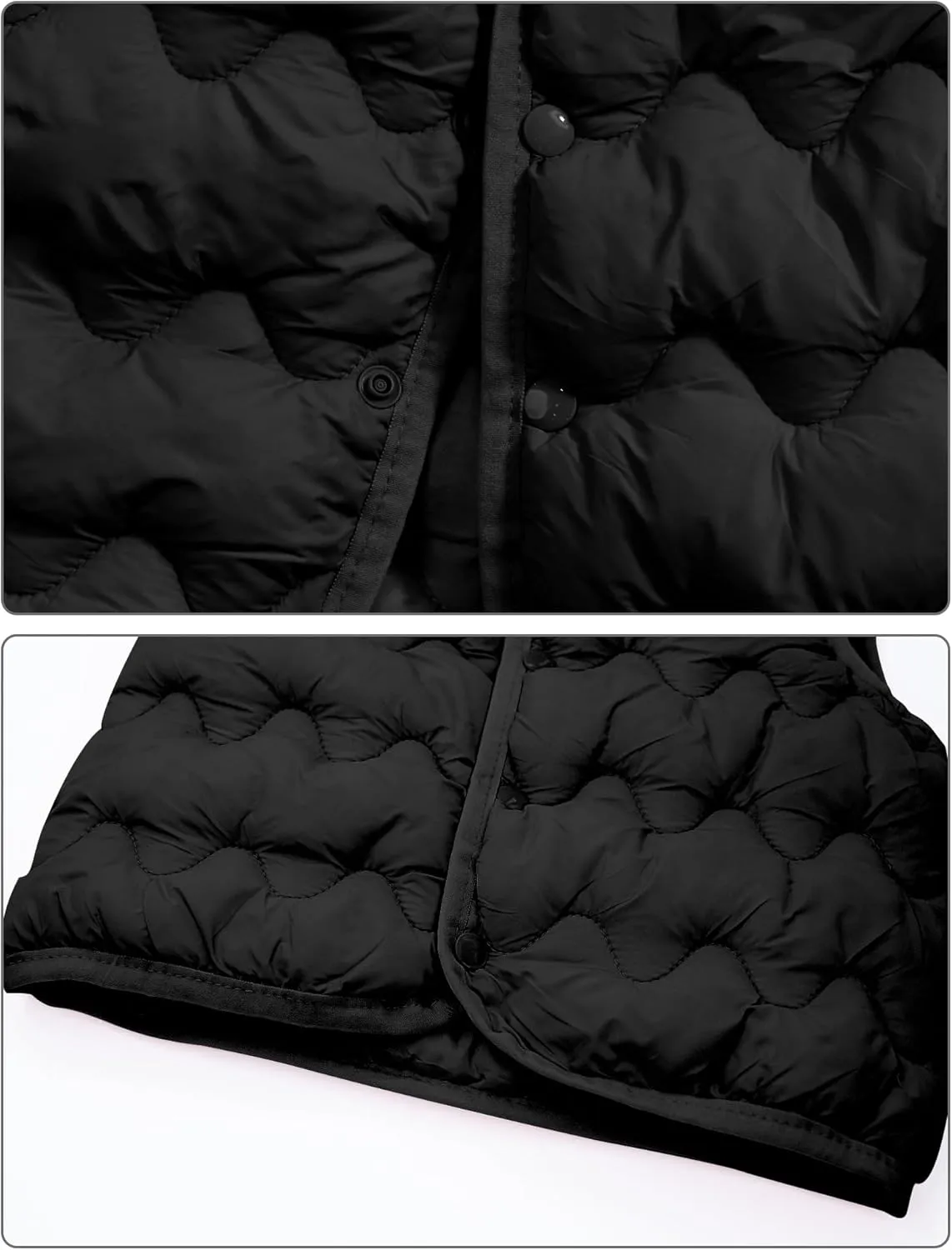 Happy Cherry Girls Puffer Vest Kids Water Resistant Jacket Sleeveless V-neck Windproof Thin Lightweight Outerwear Gilet