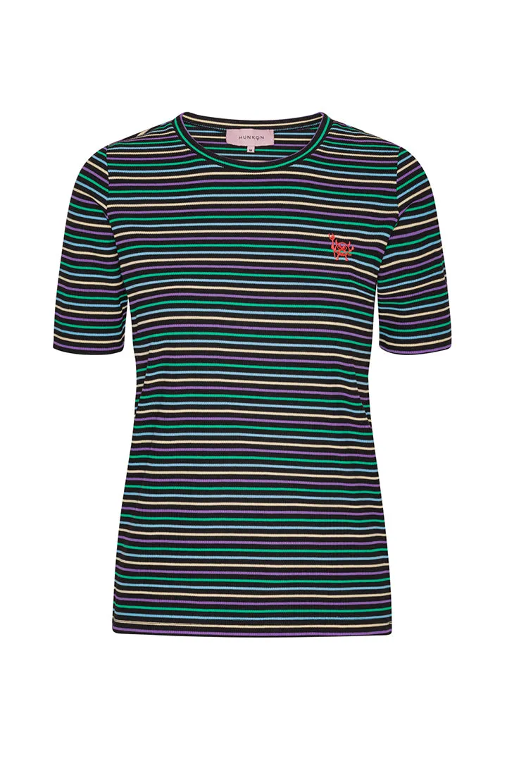 Indie T-shirt - Black striped