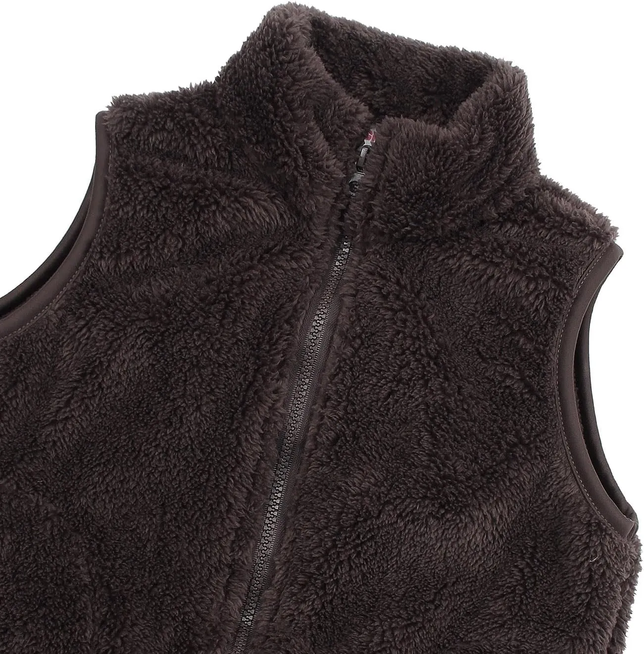 JESKIDS Girls' Boys Sherpa Fleece Vest Outwear Lightweight Solid Color Cute Jacket with Pockets 2-11 Years