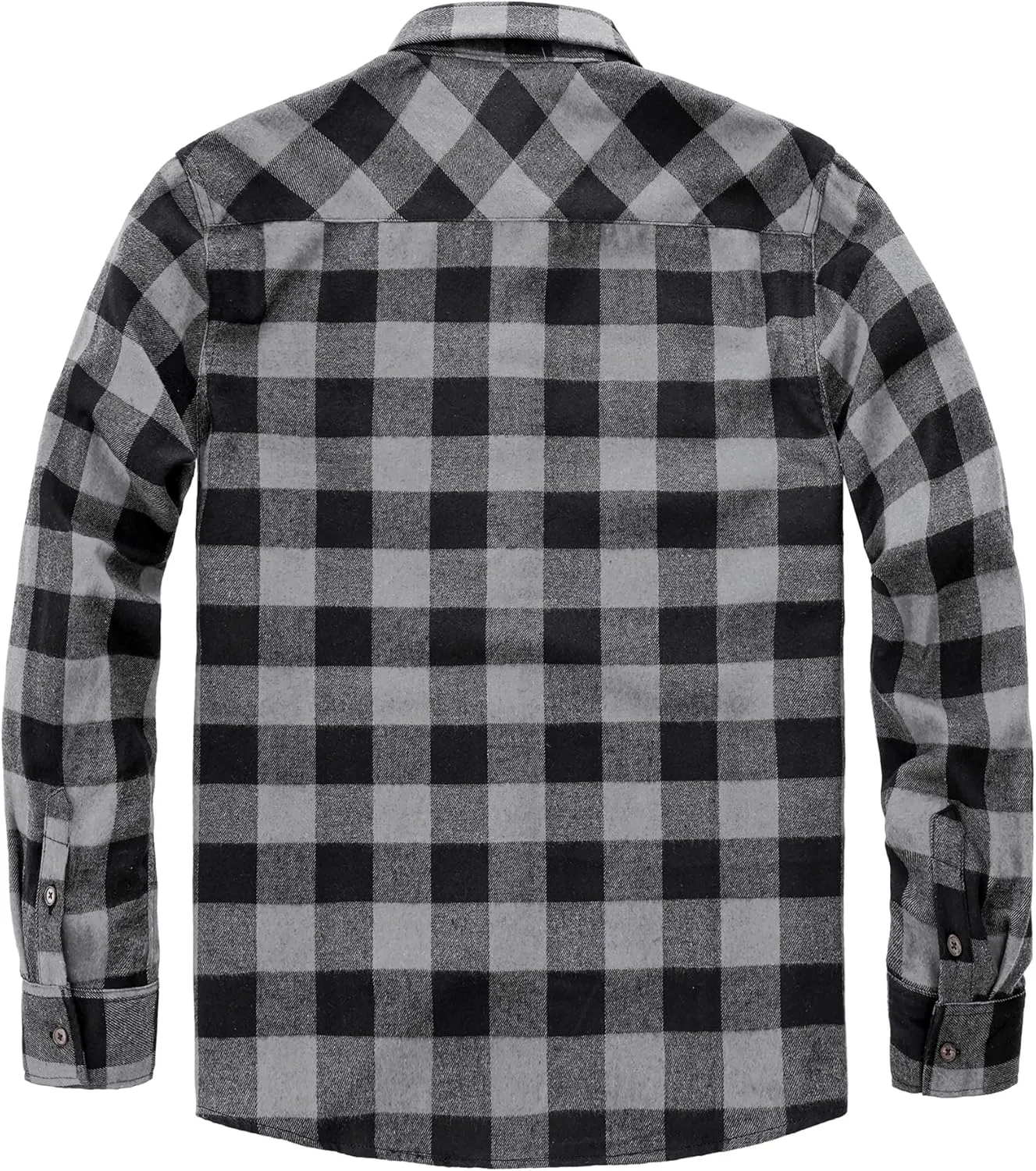 JOGAL Long Sleeve Shirts for Men Plaid Button Down Shirt Mens Casual Cotton Button Up Pocket Shirt