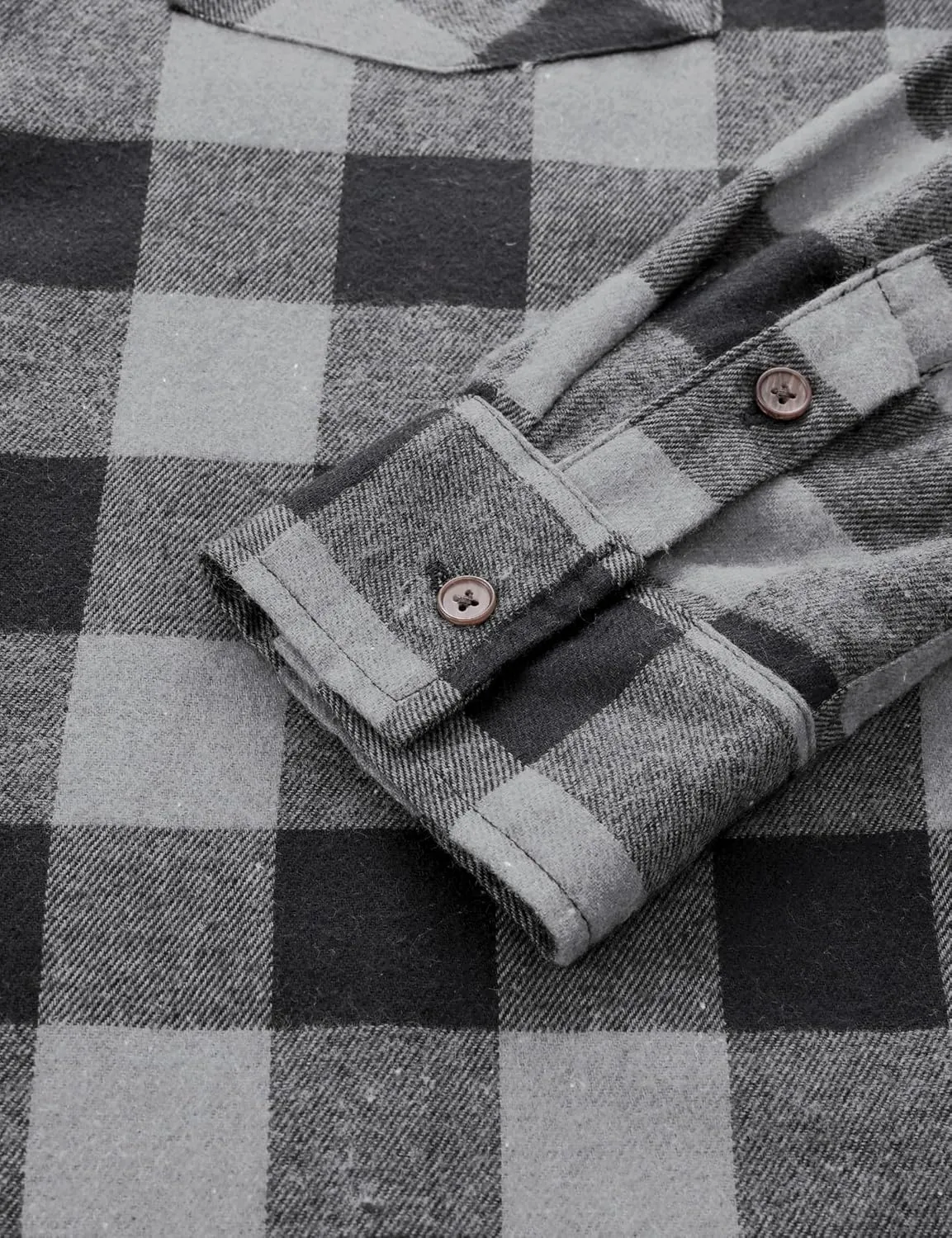 JOGAL Long Sleeve Shirts for Men Plaid Button Down Shirt Mens Casual Cotton Button Up Pocket Shirt