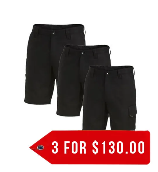 King Gee Workcool 2 Lightweight Ripstop Cargo Work Shorts (K17820-1)-3 Packs