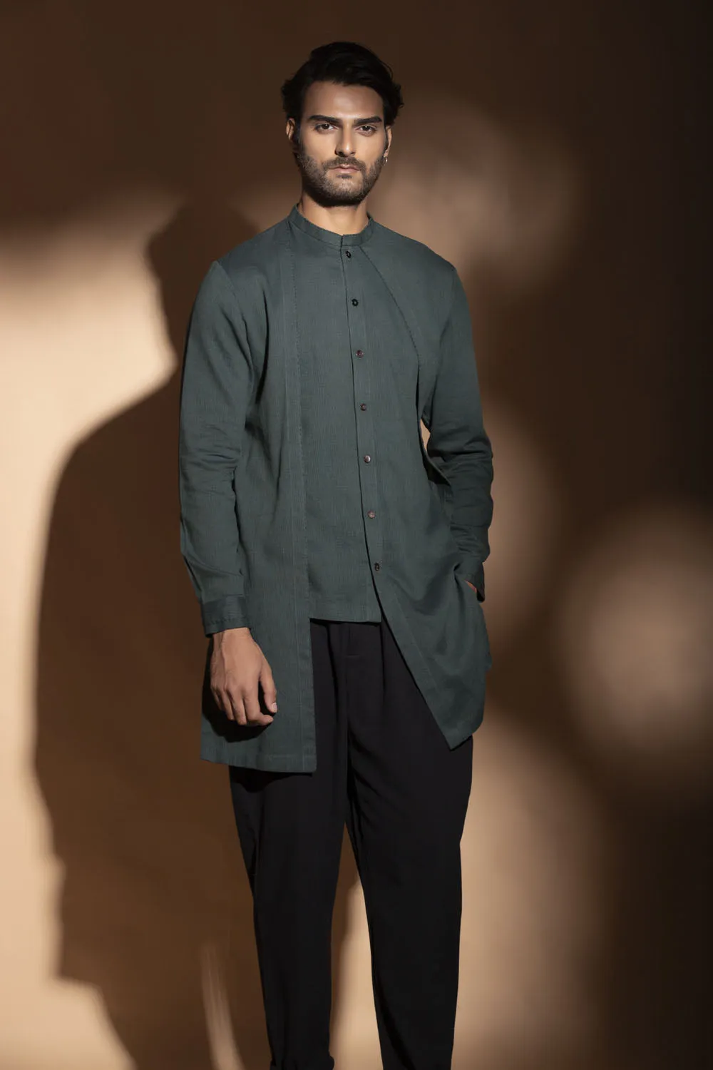 Layered Asymmetric Shirt