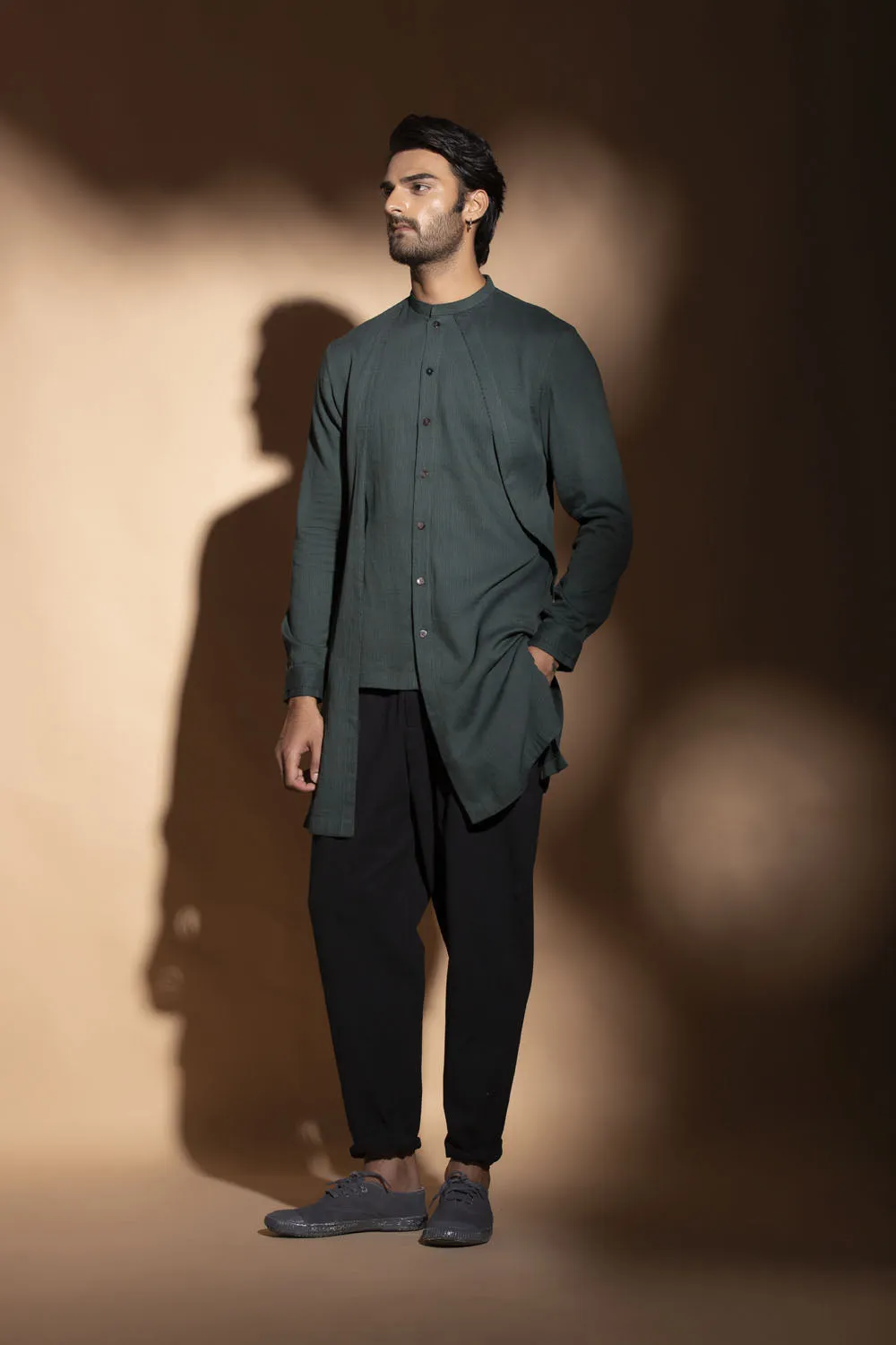 Layered Asymmetric Shirt