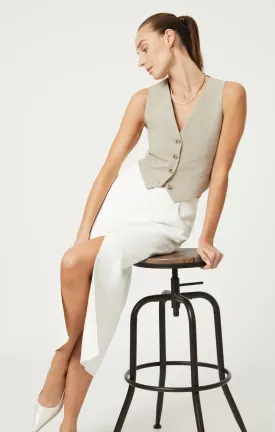 MARIN SKIRT IN OFF WHITE DENIM