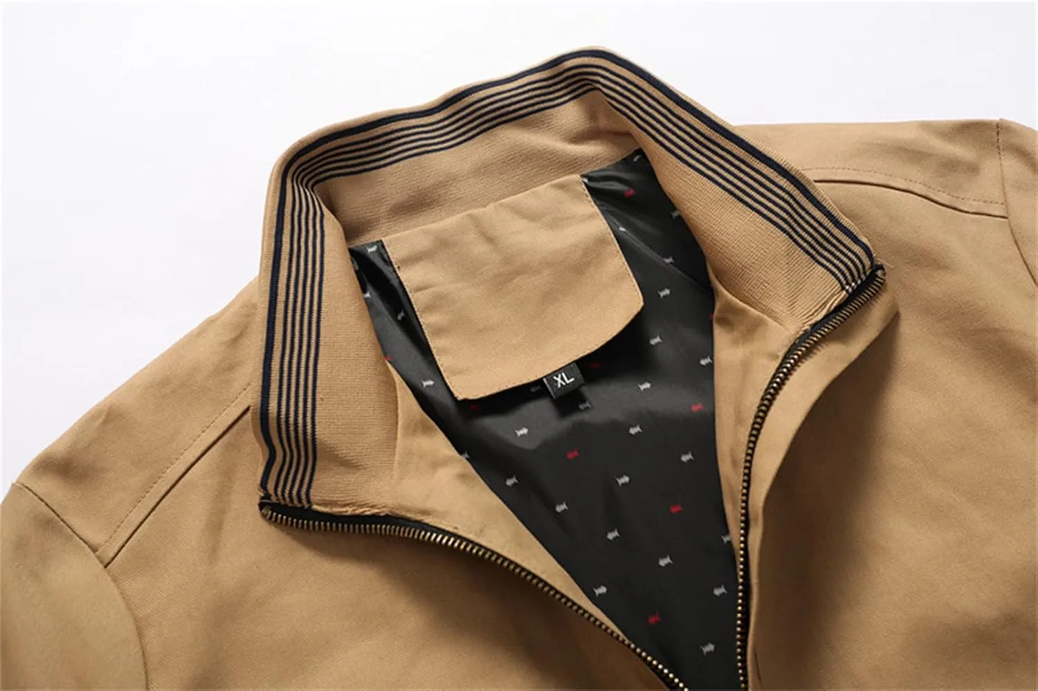 Men's Lightweight Jackets Softshell Jacket Casual Windbreaker Full Zip Up Work Business Bomber Jacket Coat for Men