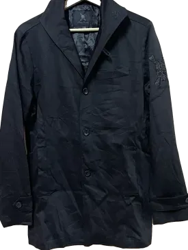 Roen By Hiromu Takahara Japan Designer Skull Logo Super Black Trench Coat