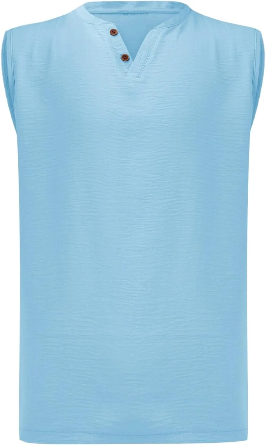 Sleeveless Shirts for Men V Neck Beach Summer Gym Casual Athletic Tank Top Cut Off Muscle Workout Soild Color Vest