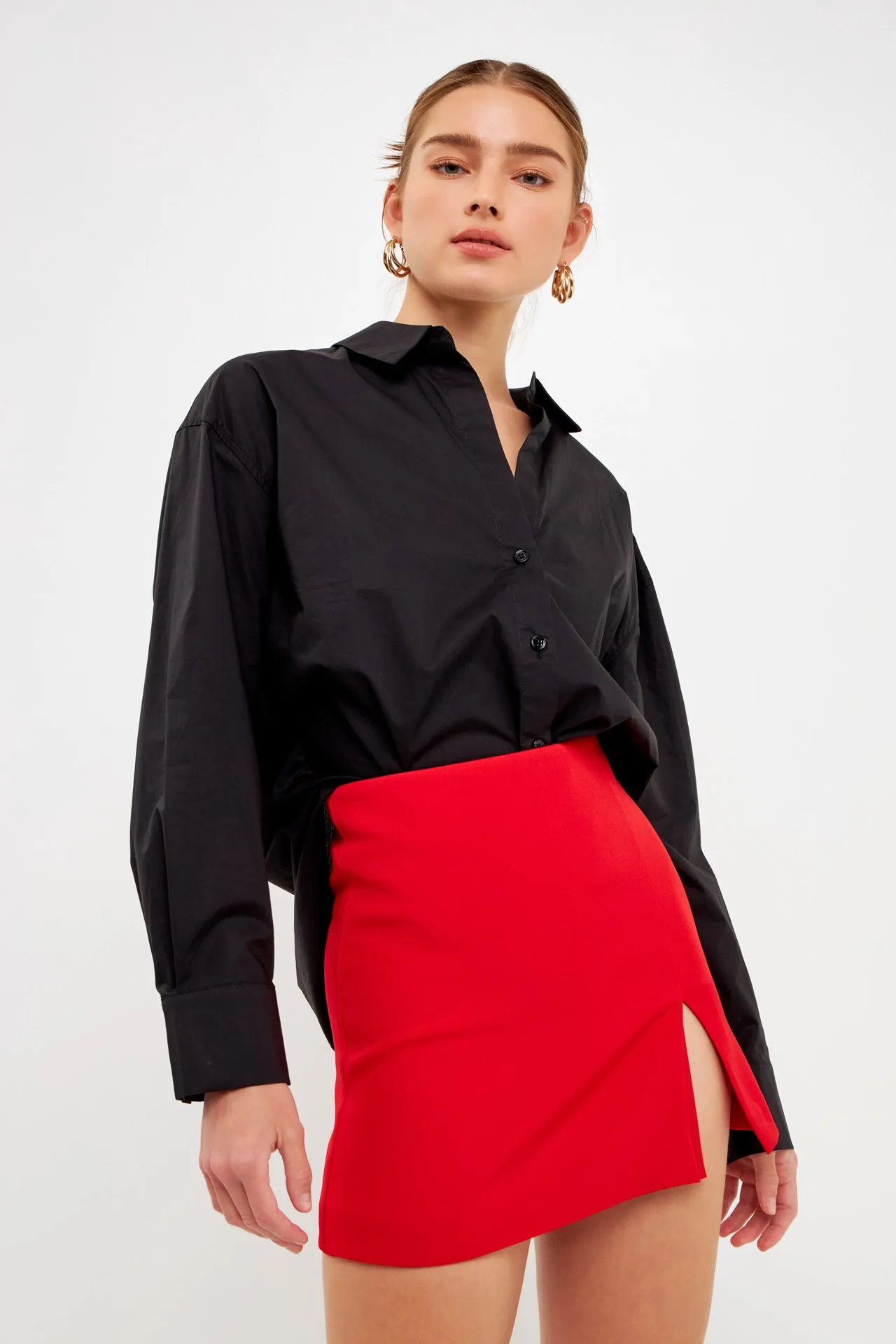 Slit Detail Skort