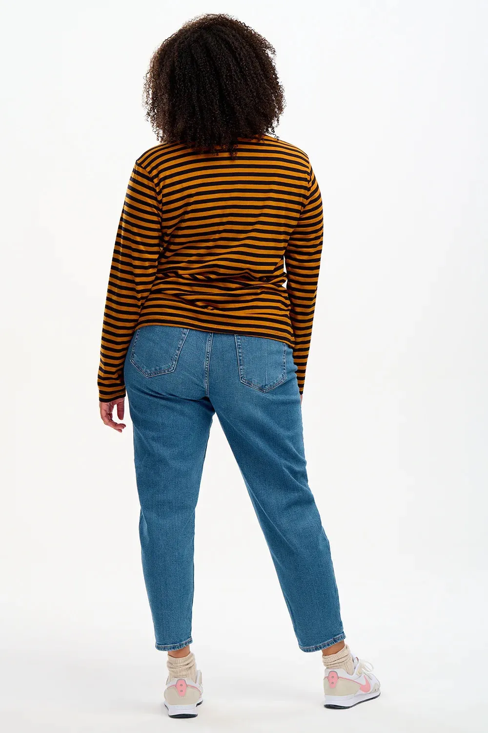 Sugarhill Brighton Brunswick Stripe Top with Embroidered Lightning Bolts