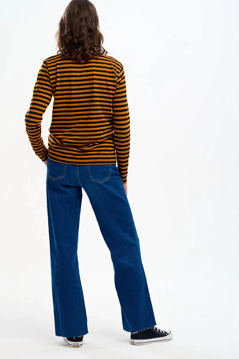 Sugarhill Brighton Brunswick Stripe Top with Embroidered Lightning Bolts